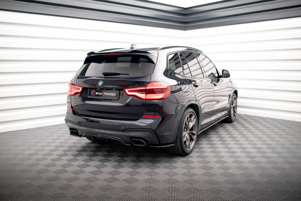 Zijdiffusers BMW X3 M-Pakket / M40D / M40i G01 Maxton Glans Zwart