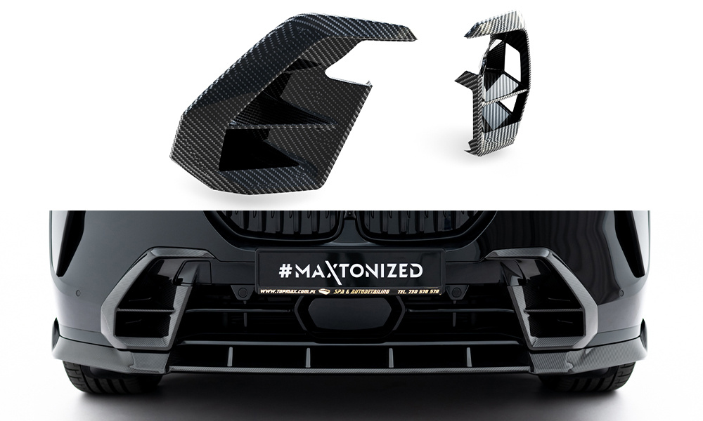 Carbon Voorbumper Side Vents BMW X7 M-Pack G07 Facelift Maxton