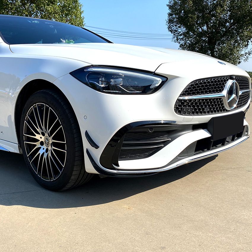 Canards Mercedes C Klasse W206 AMG Line Glans Zwart