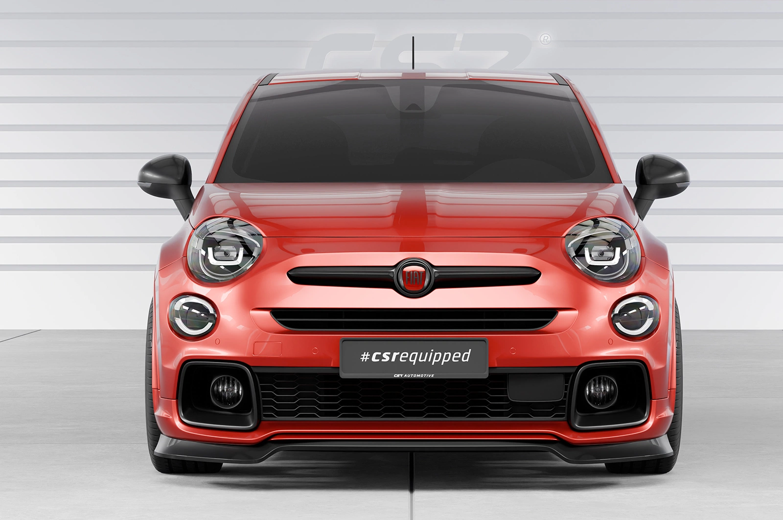 Voorspoiler Fiat 500X Sport glans zwart