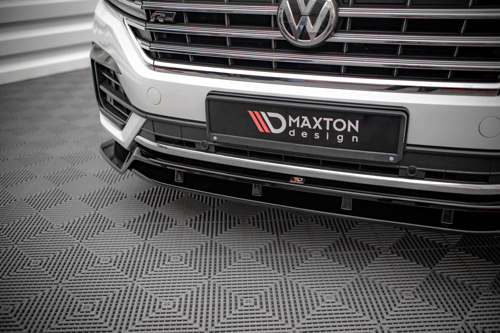 Voorspoiler Volkswagen Touareg MK3 R-Line Maxton Glans Zwart