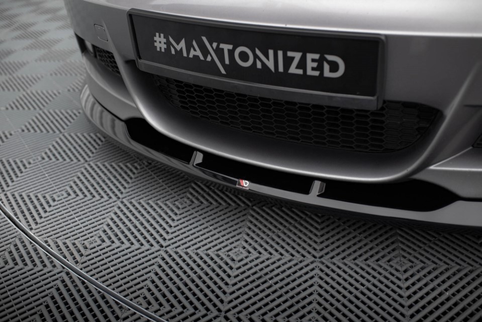 Voorspoiler BMW 1 E82 Glanzend Zwart Maxton V.2