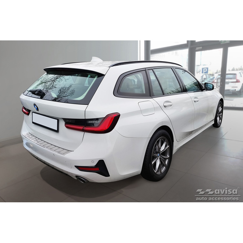 RVS Achterbumperprotector  BMW 3-Serie G21 Touring 2019-2022 'Ribs'