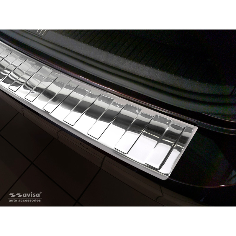 Chroom RVS Achterbumperprotector  Volkswagen Passat 3G Variant 2014-2023 'Ribs'