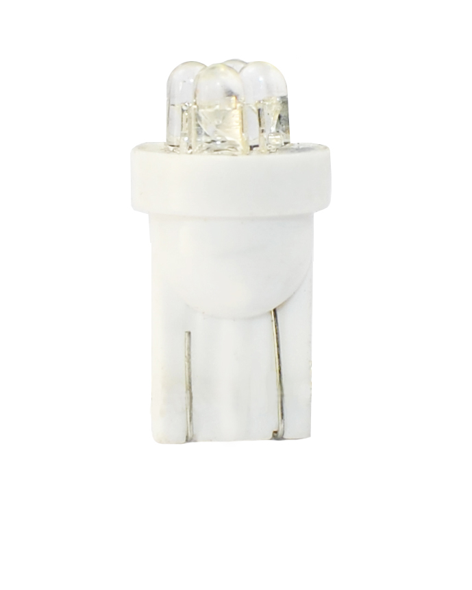 M-tech L012 T10  12V 4x 3mm witte LED