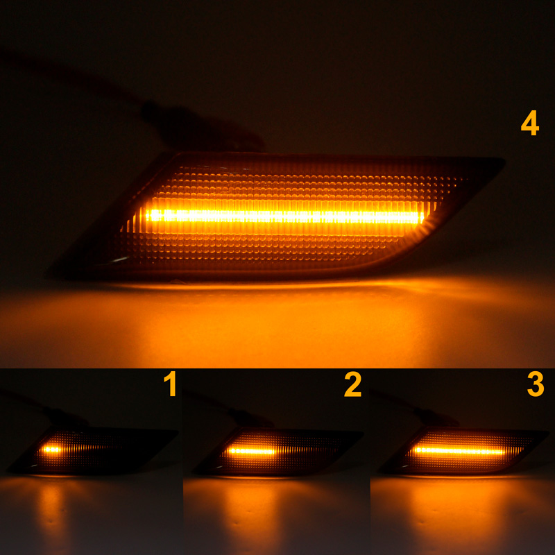 Set LED Zijknipperlichten  Volkswagen Transporter T6.1 2020-2022 - Rookgrijs- incl. Dynamic Running Light