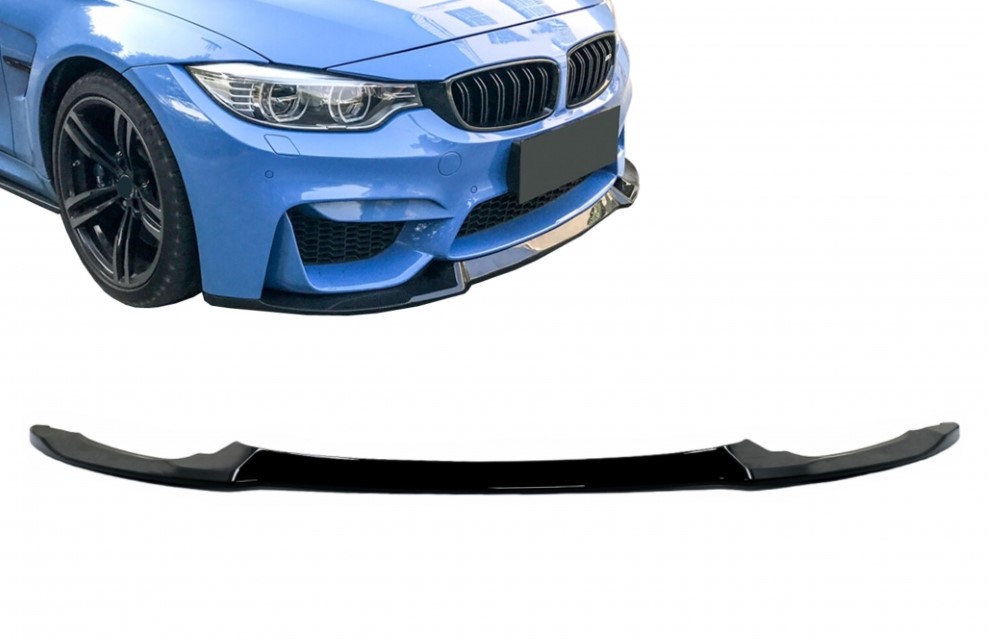 Voorspoiler BMW M4 F82 / F83 Coupe / Cabrio Glanzend Zwart