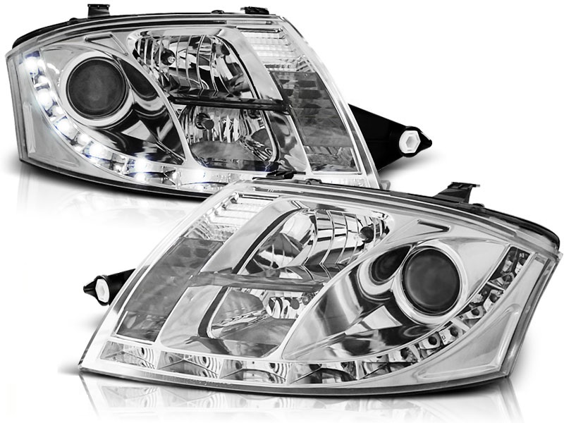 Faros Audi TT 8N Los ojos del Diablo Dayline cromo