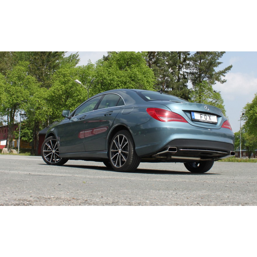 Mercedes CLA - C117 Einddemper dwars Uitgang rechts/links - 2x80