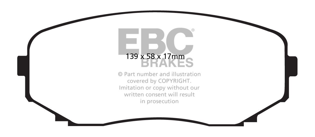 EBC Brakes MAZDA CX-7 2.3 Turbo 2007-2010 Remblokken voorzijde
