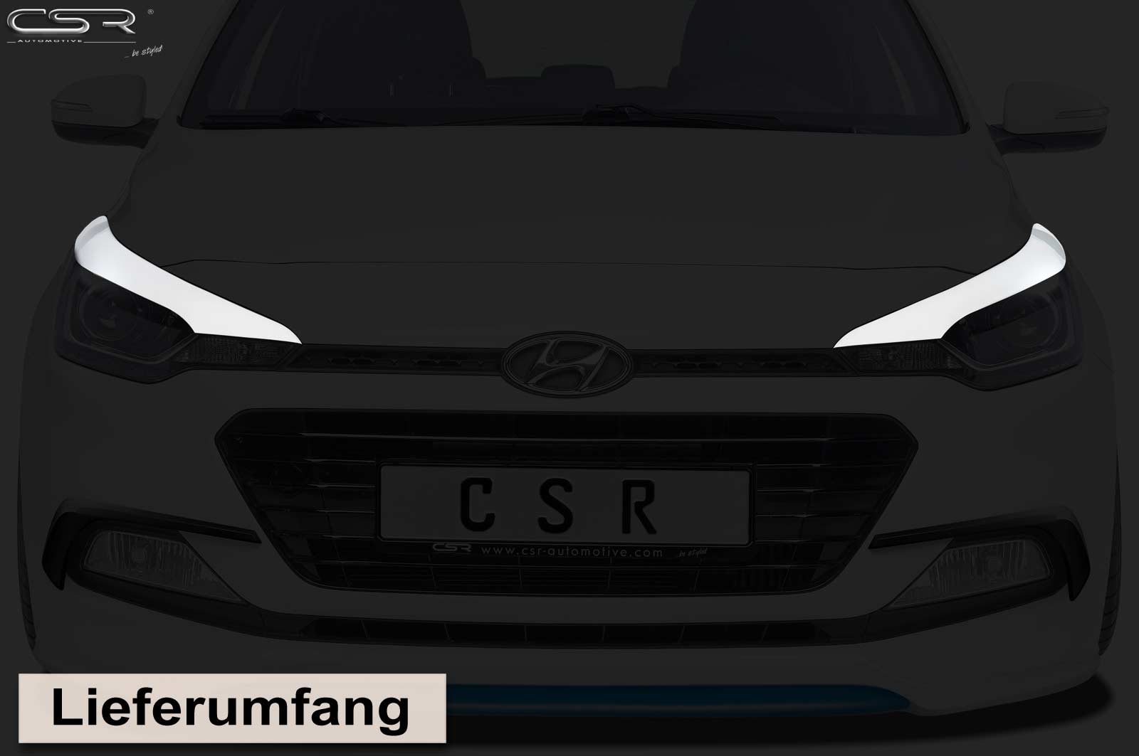 Koplampspoiler Hyundai I20 2014-