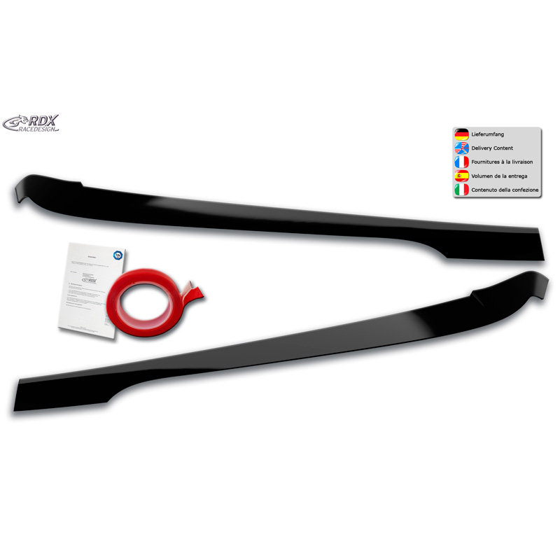 Koplampspoilers  BMW 3-Serie G20/G21 Sedan/Touring 2019- (ABS Glanzend Zwart)