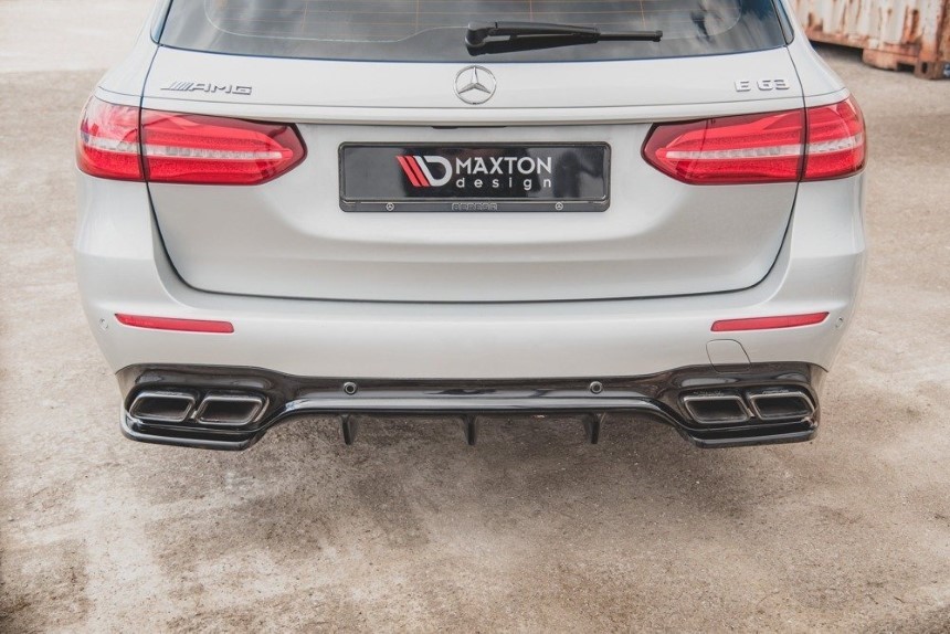 Diffuser Mercedes E63 AMG Estate W213 Maxton Design glans zwart