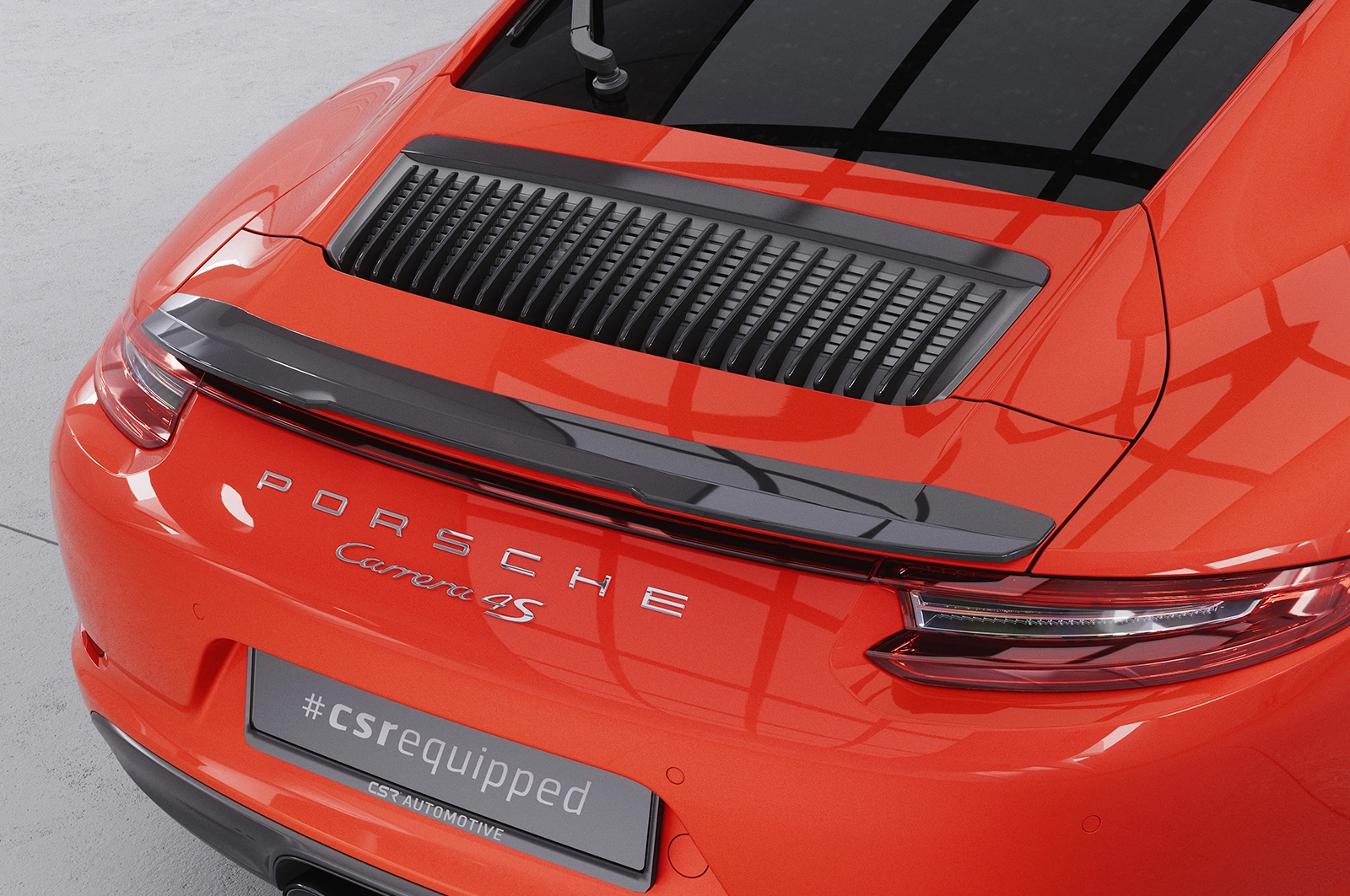 Achterspoiler Porsche 911 / 991 (09/2011–12/2019) Glans Zwart – CSR Automotive
