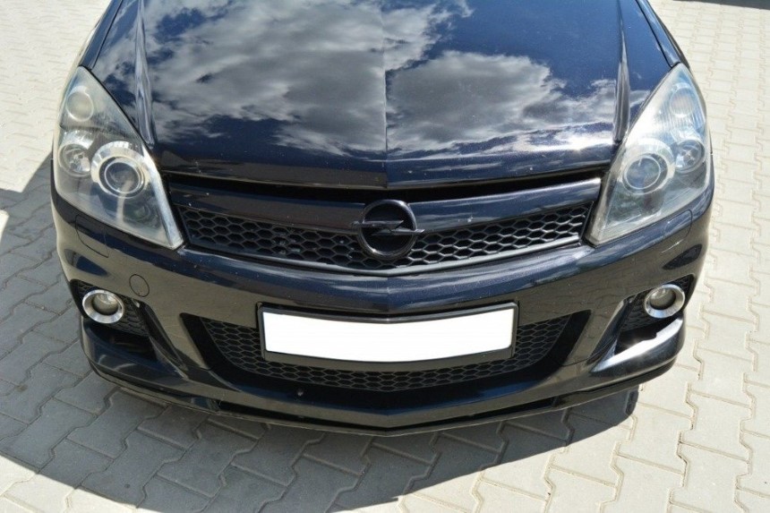Voorspoiler Opel Astra H OPC/VXR Maxton Design glans zwart