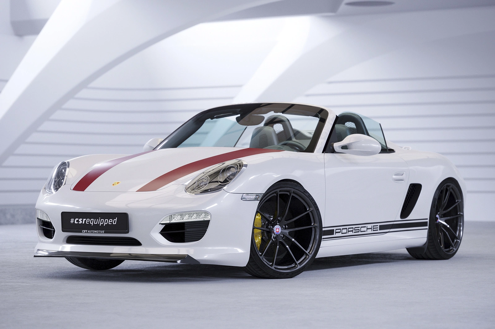Voorspoiler Porsche Boxster 987 Glans Zwart – 2009–2012