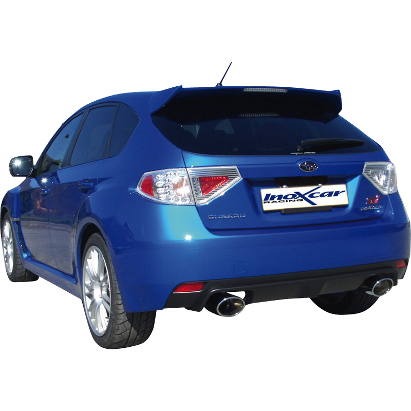 100% RVS Dubbele Sportuitlaat  Subaru Impreza 2.5 WRX STi (300pk) 2008- Links/Rechts 150x105mm