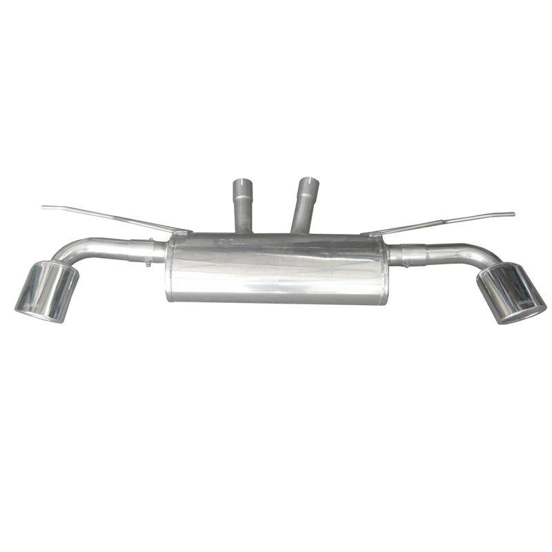 100% RVS Dubbele Sportuitlaat  Volkswagen Touareg 5.0 V10 TDi (313pk) 2007- 150x105mm