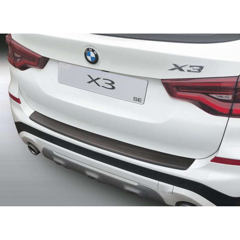 ABS Achterbumper beschermlijst  BMW X3 (G01) 10/2017- Zwart