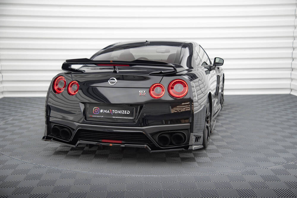 Diffuser Nissan GTR R35 17-22 Maxton Glans Zwart
