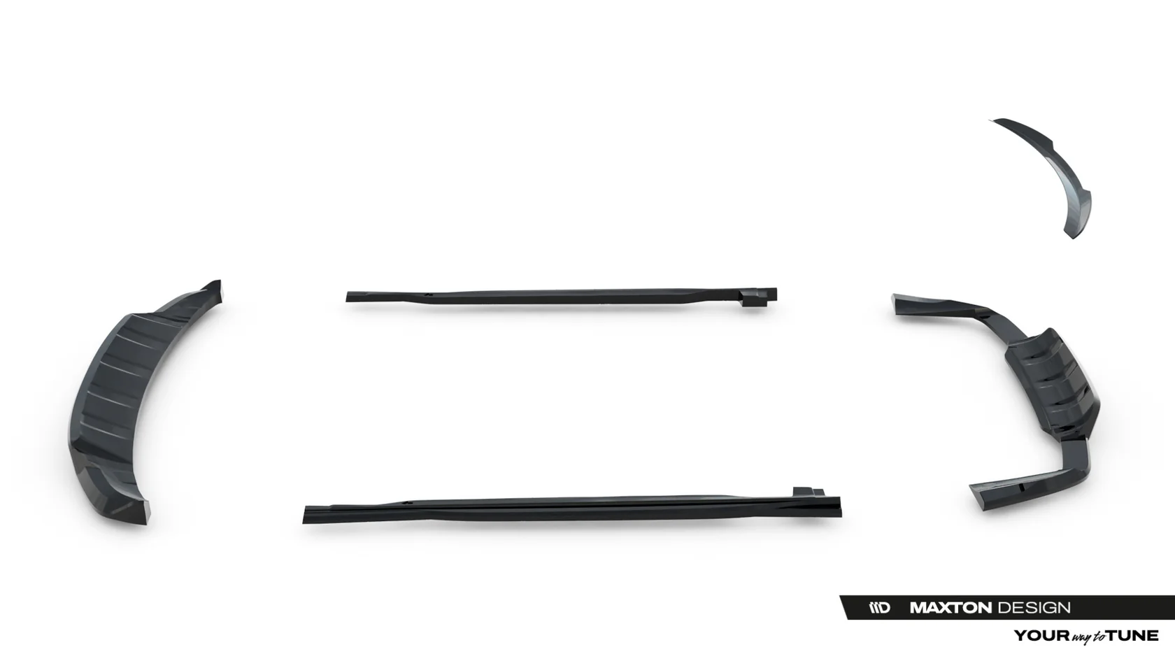 Bodykit Land Rover Range Rover Sport MK2 Maxton Glanzend zwart