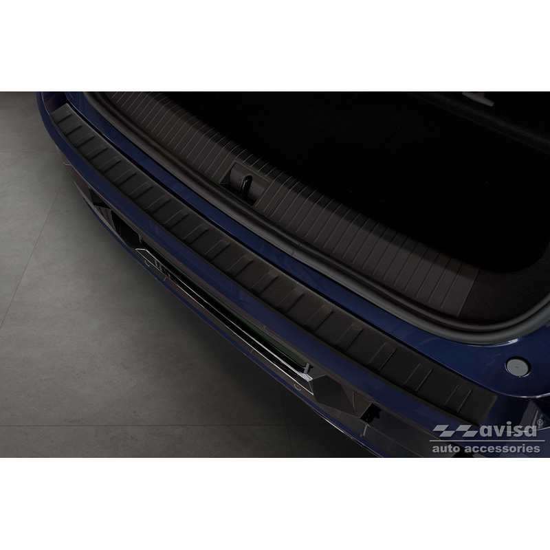 Matzwart RVS Achterbumperprotector  Renault Megane E-Tech 2022- 'Ribs'
