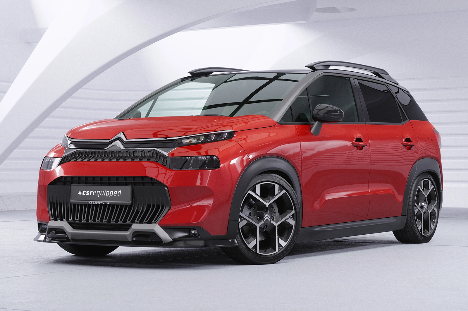 Voorspoiler Citroen C3 Aircross 2 glans zwart