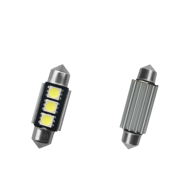 Simoni Racing Festoon 3-LED Canbus Lampen - 39mm - Superwhite- Set à 2 stuks