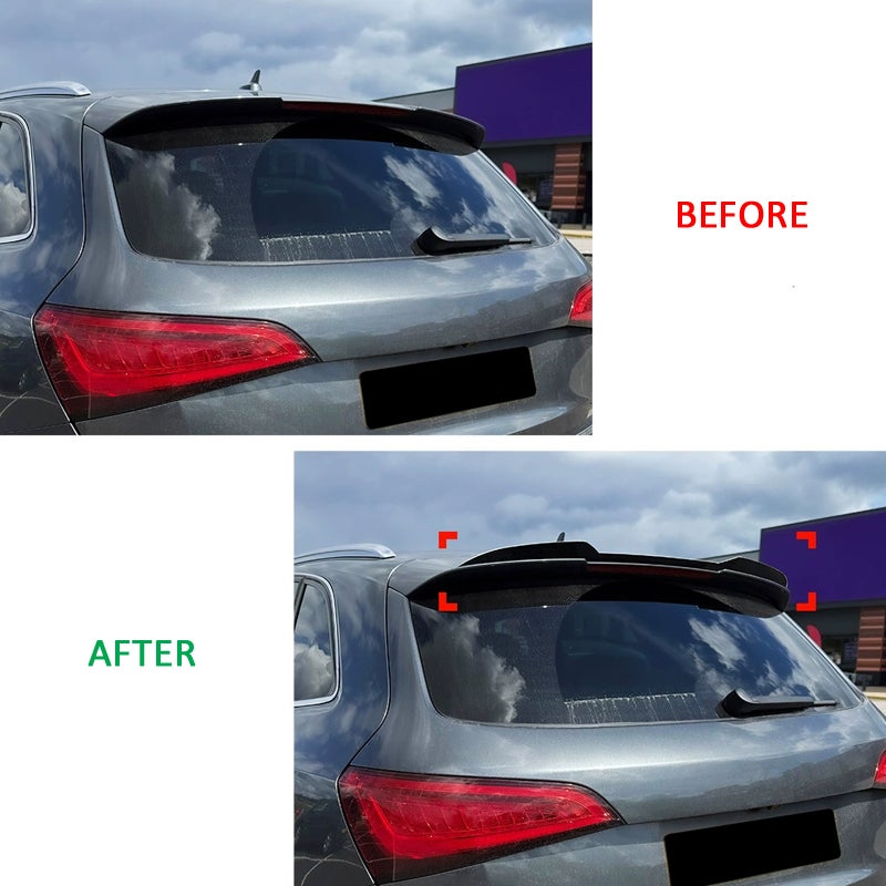 Dakspoiler (Spoiler Cap)  Audi Q5 (8R) S-Line/SQ5 2008-2016 (ABS Glanzend zwart)