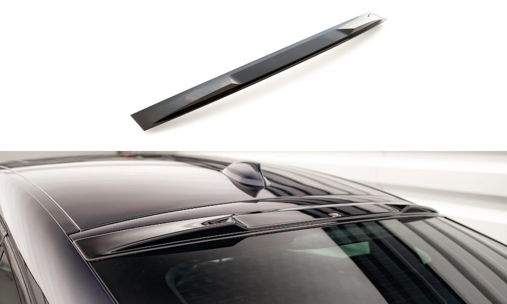 Spoiler BMW X6 M pakket F16 Maxton Glans Zwart