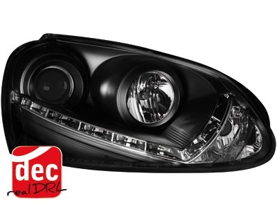 Headlights VW Golf V 03-09 Devil Eyes Dlite LED Black