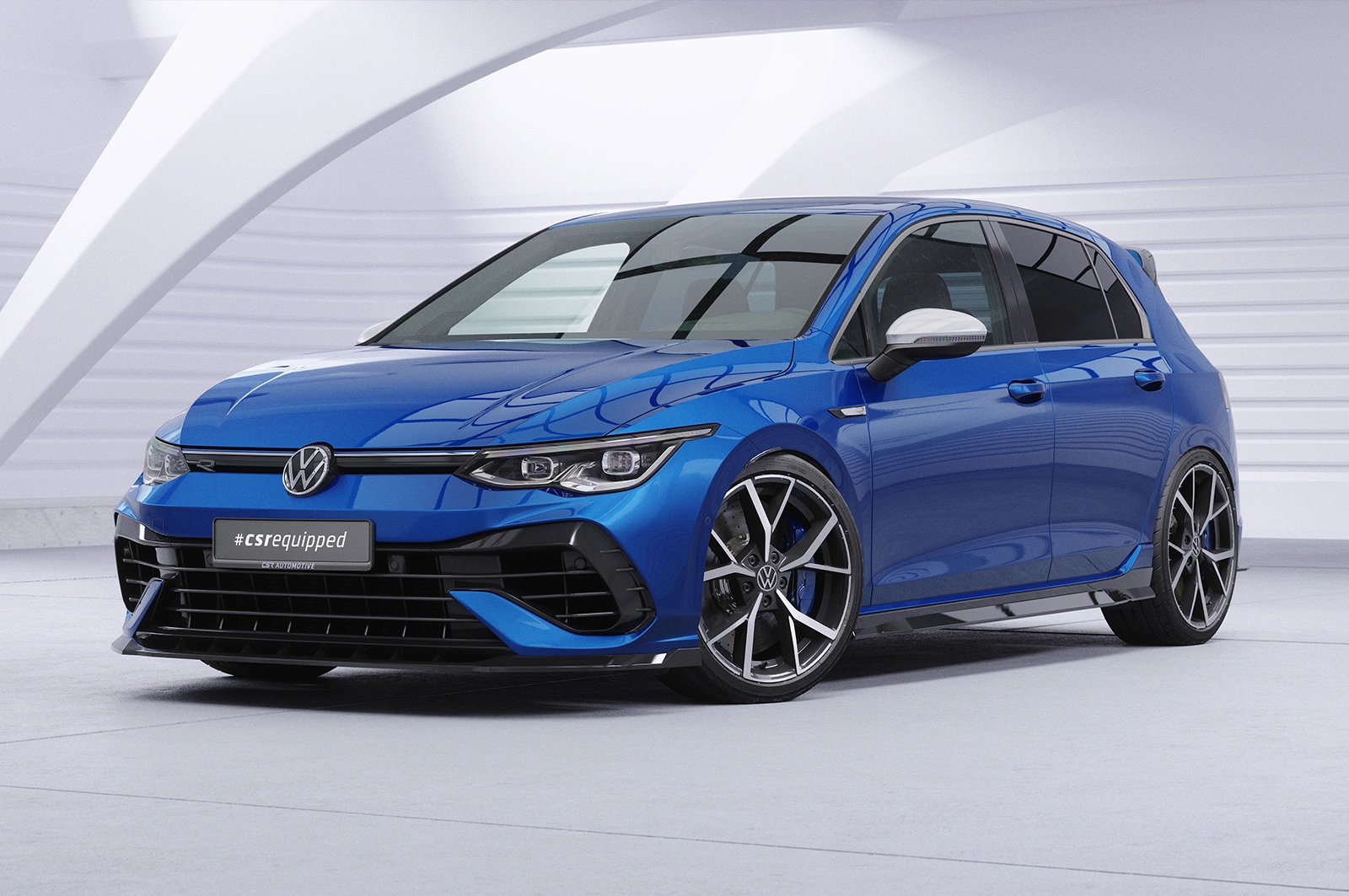 Voorspoiler VW Golf 8 (CD) R glans zwart