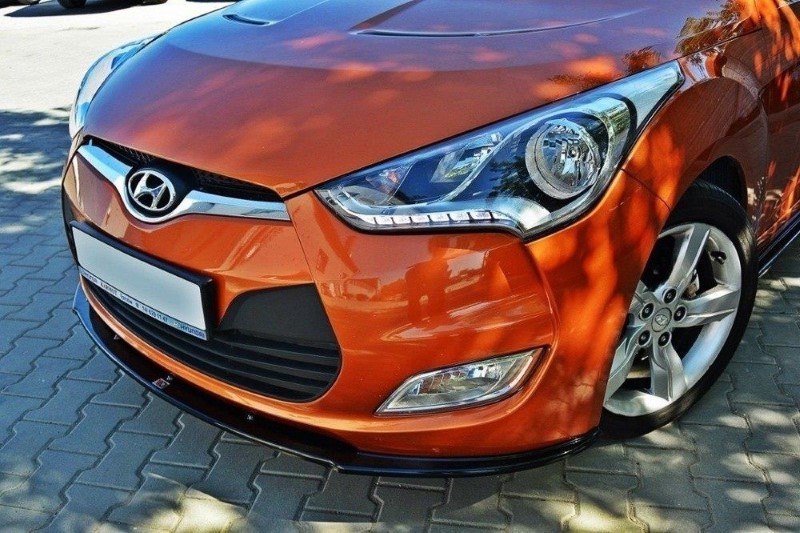 Voorspoiler Hyundai Veloster Glanzend Zwart