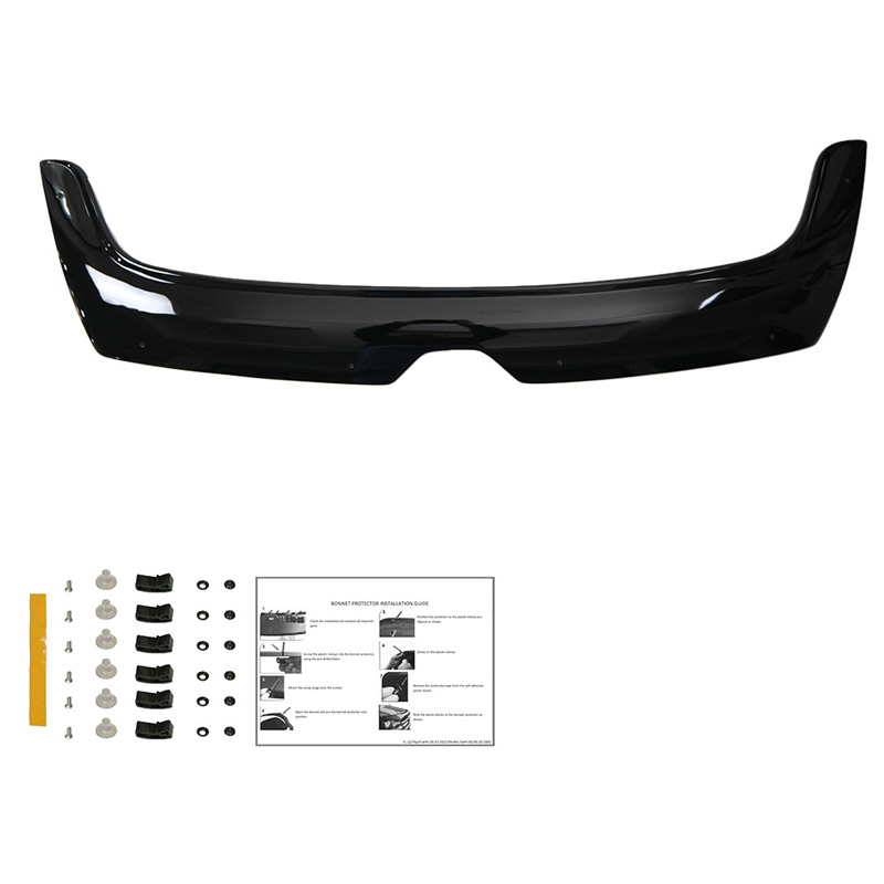 Motorkapbeschermer (steenslagcover)  Renault Master 3e Gen. Facelift 2014-2018 - Glanzend zwart