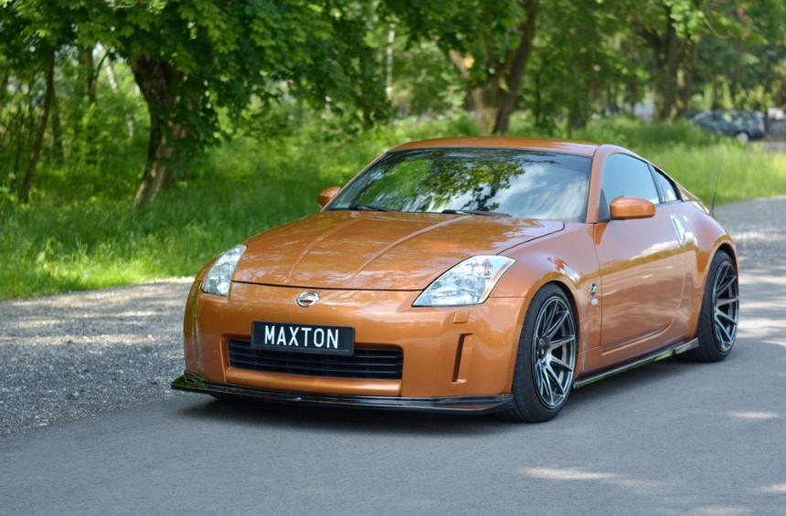 Voorspoiler Nissan 350Z Maxton Design glans zwart