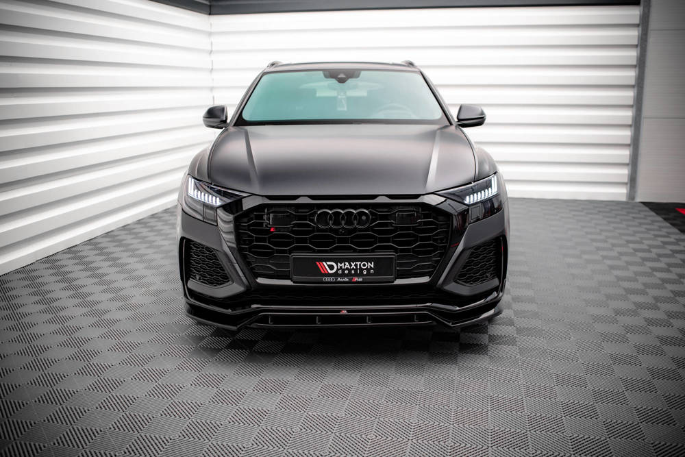 Voorspoiler V.3 Audi RSQ8 Maxton Glans Zwart