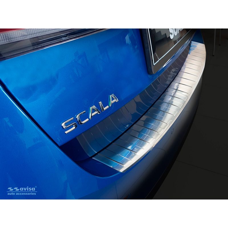 RVS Achterbumperprotector  Skoda Scala 2019-2024 & Facelift 2024- 'Ribs'