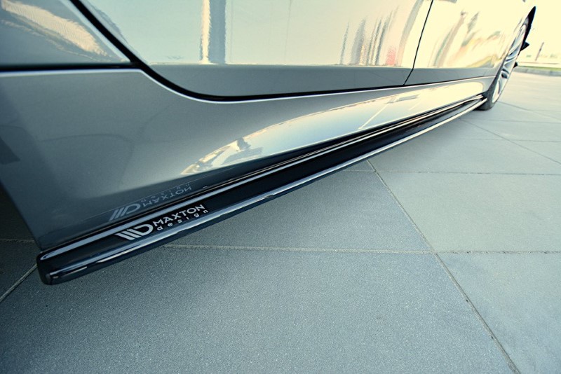 Zijskirts Diffusers BMW 5 E60/61 M-PACK Glanzend Zwart