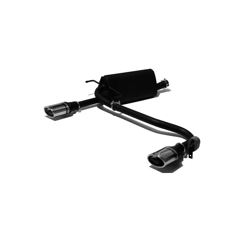 Dubbele Sportuitlaat  Opel Astra H Combi 1.4i 66kW/1.6i 77kW/1.8i 92kW 2004-2009 120x80mm