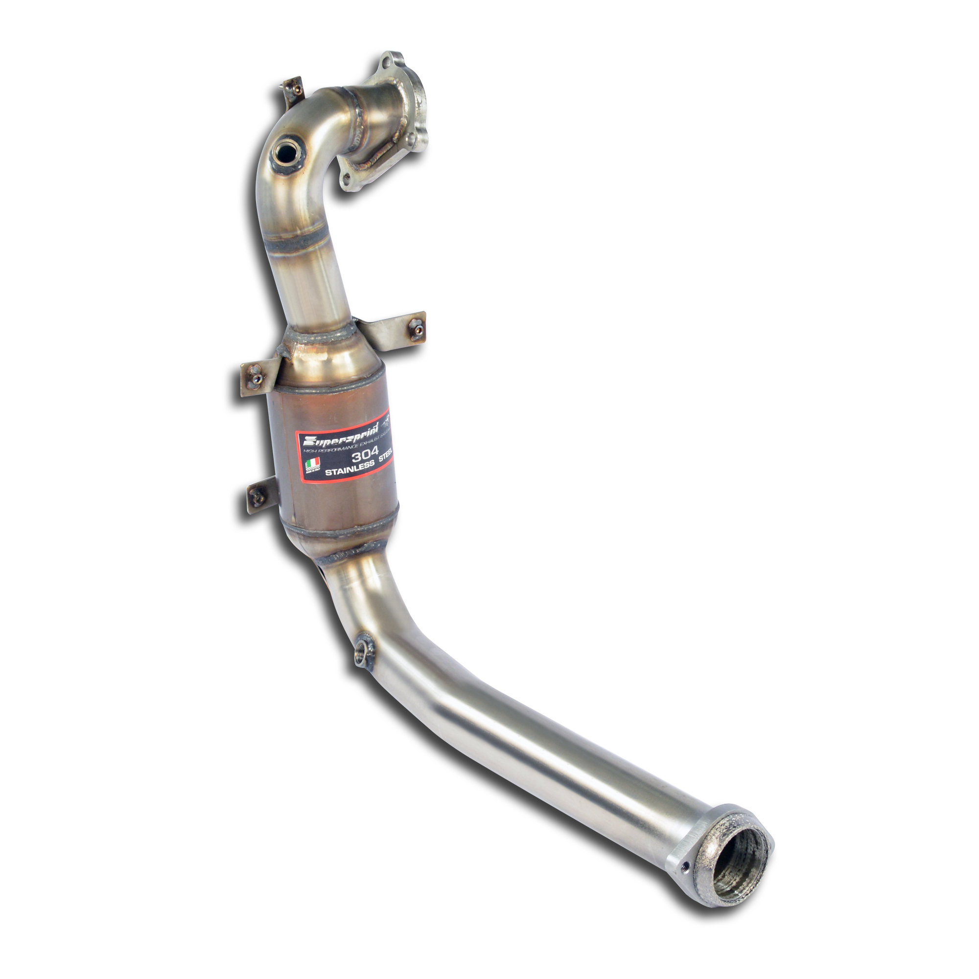 595 ABARTH 1.4T "Trofeo Edition" (140 Hp) (Ø65 with valve) 2015 Turbo downpipe kit + Metallic cataly