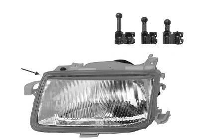 koplamp, Valeo, H4, elektr verstelb, links,-09/1994 Opel Astra F