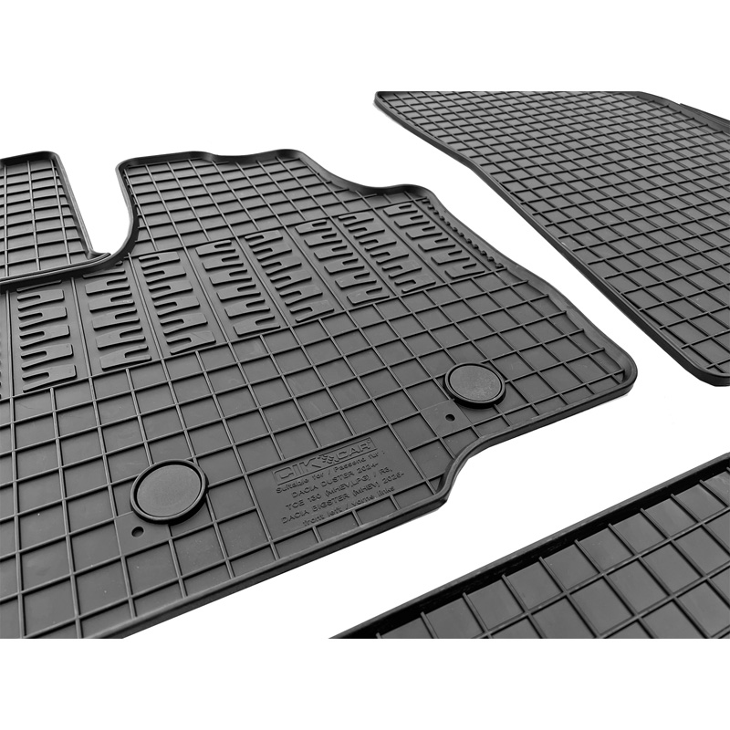 CIKCAR Rubber matten  Dacia Bigster Mild Hybrid 2024- (4-delig + montagesysteem)
