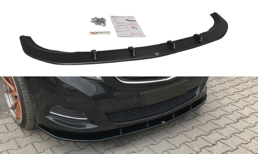 Voorspoiler Mercedes V-Klasse W447 Maxton Design glans zwart v.2