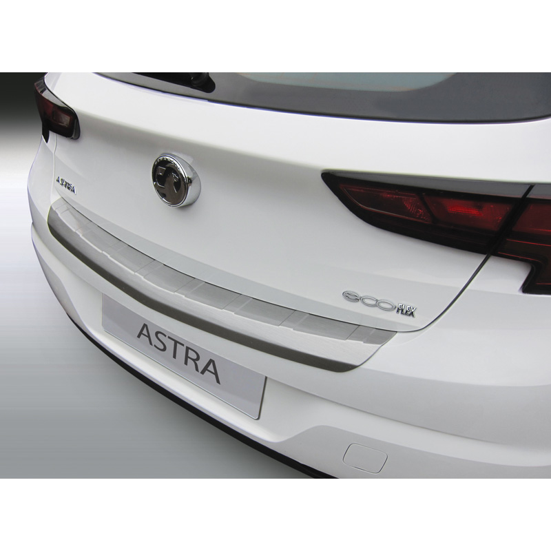 ABS Achterbumper beschermlijst  Opel Astra K 5-deurs 10/2015-09/2021 excl. Turbo Zwart 'Ribbed'
