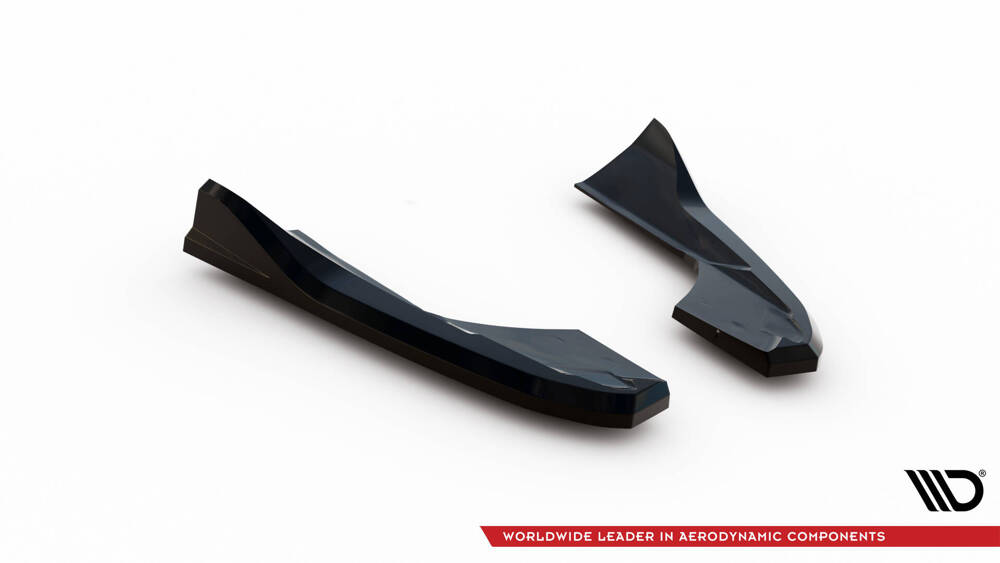 Achterzij Spoilers Audi RS3 8V FL Sedan Glanzend Zwart V.3