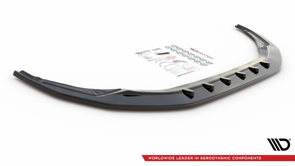 Voorspoiler Audi S3 / A3 S-Line 8Y Glanzend zwart V.1