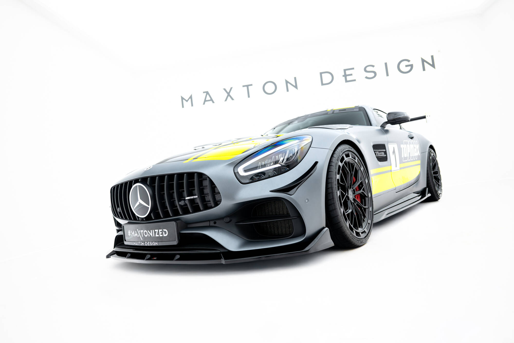 Bodykit Mercedes-AMG GT C C190 Facelift Maxton Glanzend zwart