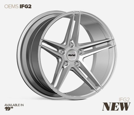 OEMS IFG 2 19X8.5 5X120 35 MACHINED SILVER VELGEN