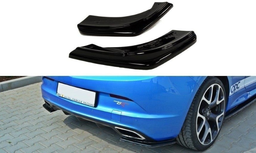 Achterzijde skirts Opel Astra J OPC/VXR Maxton Design glans zwart