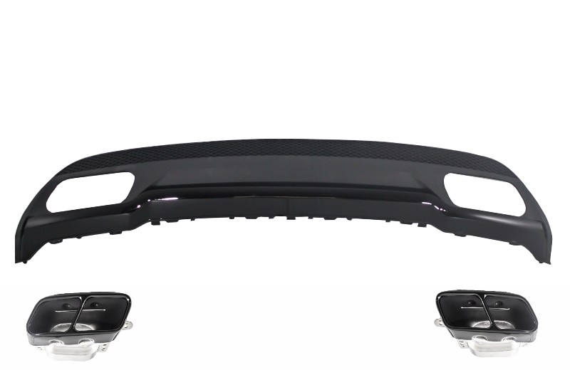 Diffusor Mercedes W176 A45 AMG Sport Line Zwart